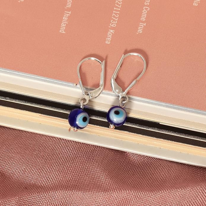 LeCalla 925 Sterling Silver Leverback Drop Earrings Lightweight Bohemia Teardrop Drop Dangle Earring for Women