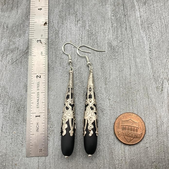 Handmade Sea Glass Earrings, Hawaiian Jewelry for Women, Long Teardrop Earrings Beach Jewelry, Sea Glass Jewelry For Women Birthday Gift For Her