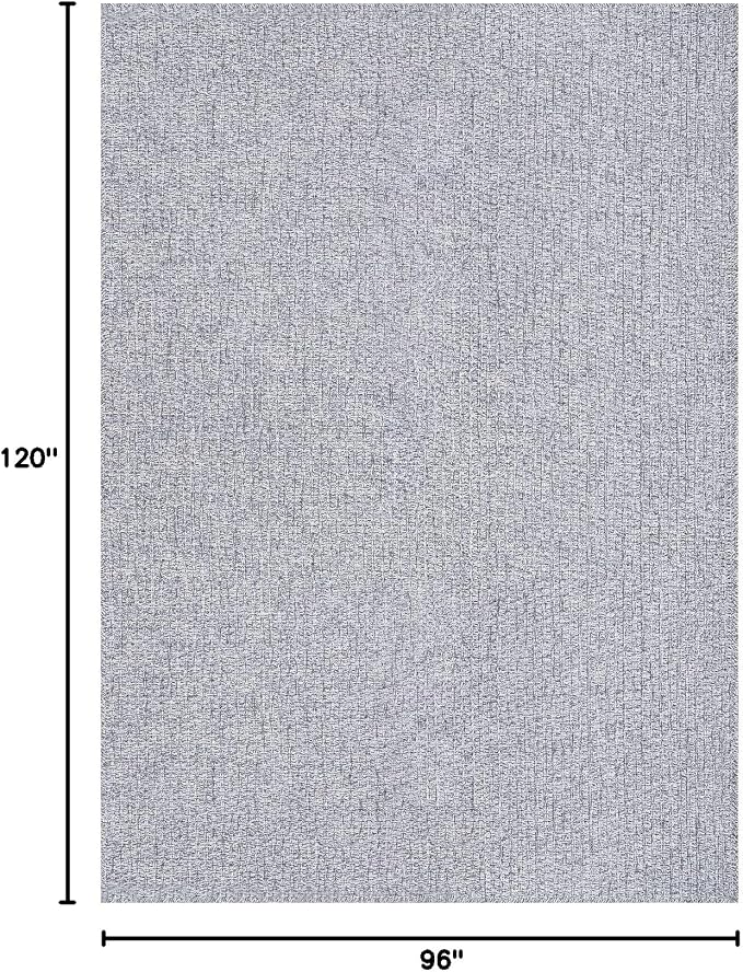 Luul Home Easy Jute Rugs 8x10 Gray Color Living Room Indoor Outdoor Area Rug for Farmhouse Patio and Kitchen Rug High Traffic Washable Easy to Clean Solid Boho Woven Design Outside Carpet (8 x 10)