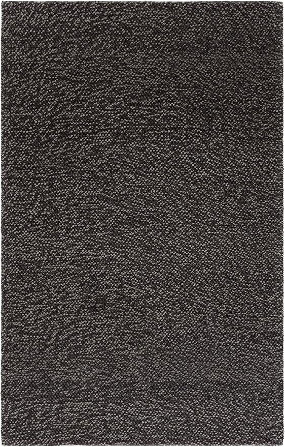 SAFAVIEH Natura Area Rug 6x8, Wool Knotted Black & Grey NAT425Z