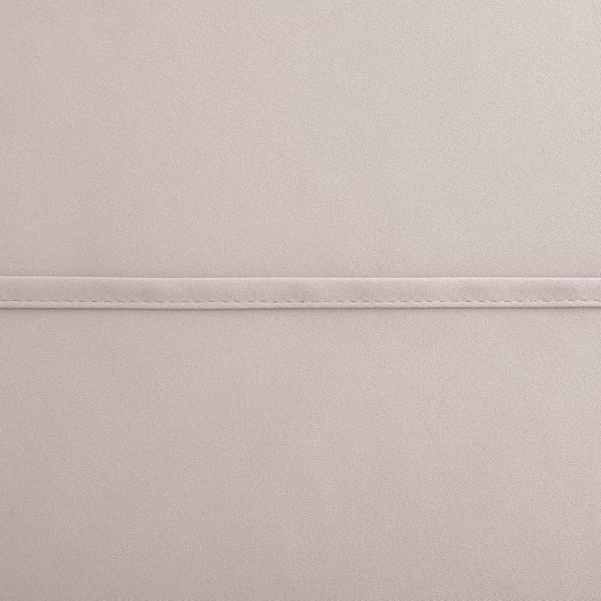 KOUFALL Greige Beige Curtains 63 Inch Length,Grommet Blackout Darkening Thermal Insulating Curtains 63 Inches Long 2 Panel Set for Bedroom Living Room,Tan Khaki Greyish Stone