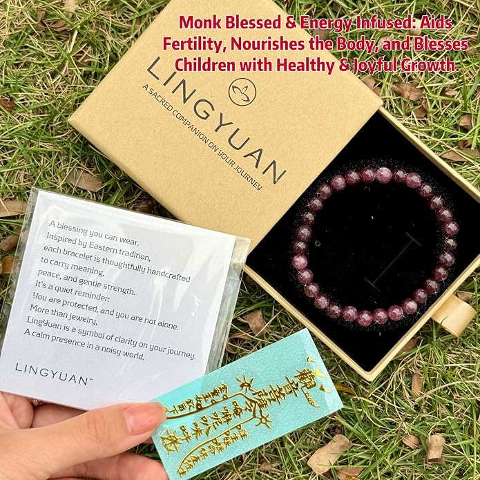 LINGYUAN Feng Shui Wealth and Luck Bracelet with Gold Foil Five Gods Amulet-Red Agate Cinnabar Gemstone Bracelet for Prosperity, Protection & Success, Lucky Charm Gift for Men & Women