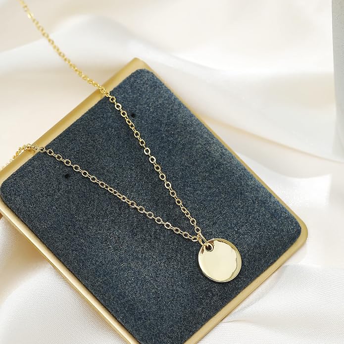 Collner 14K Gold Heart Pendant Necklace for Women Dainty Star Necklace Tiny Evil Eye Choker Necklace Boho Crescent Moon Necklace Minimalist Jewelry