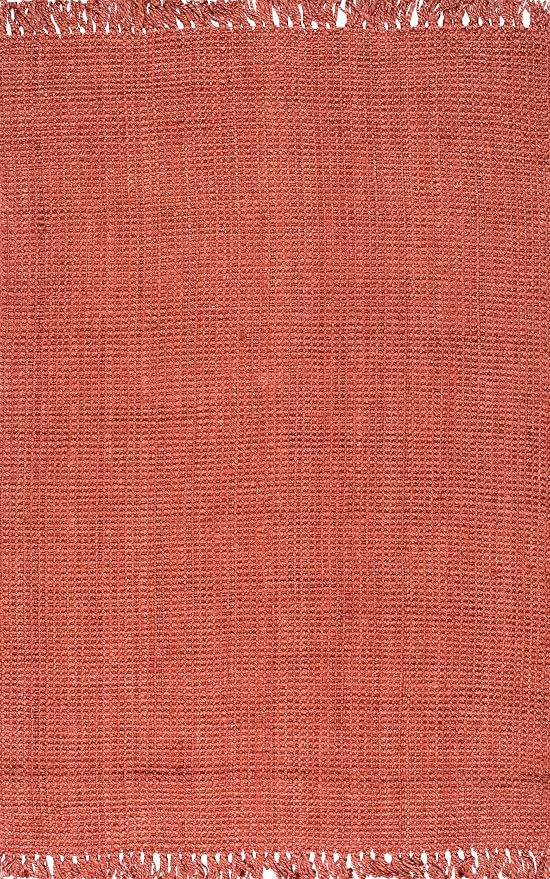 nuLOOM Daniela Brick Solid Flatweave Area Rug, 9' x 12'