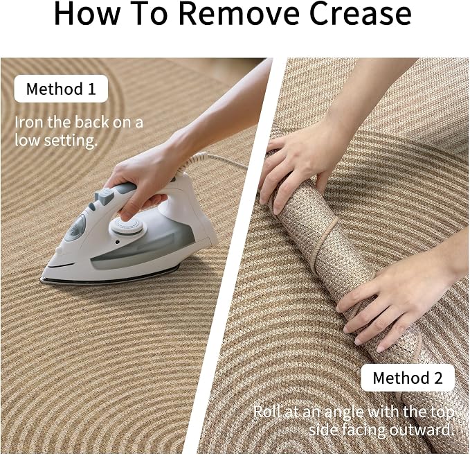 Non-Slip Jute Rug for Entryway: 3x18 Outdoor Mat - Geometric Arch Pattern | Safe Walking for Family All Day and Help with Cutting Slip Falls by 70%