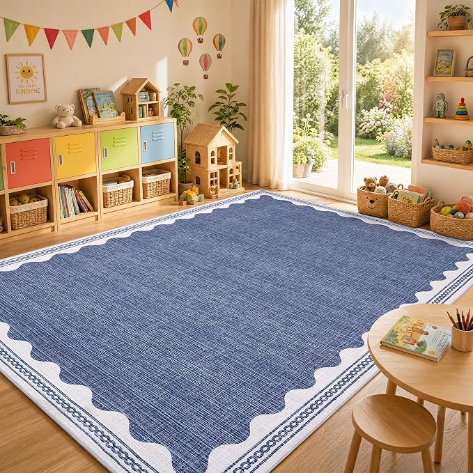 GarveeHome Scalloped Rug