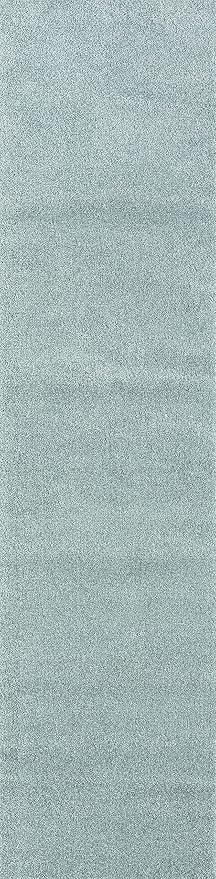 JONATHAN Y Haze Solid Low-Pile Aqua Blue Runner Rug 2x8, Coastal,Bohemian,Minimalist,Classic, Easy-Cleaning for Living Room,Bedroom,Kitchen,Pet Friendly,Non-Shedding (SEU100S-28)