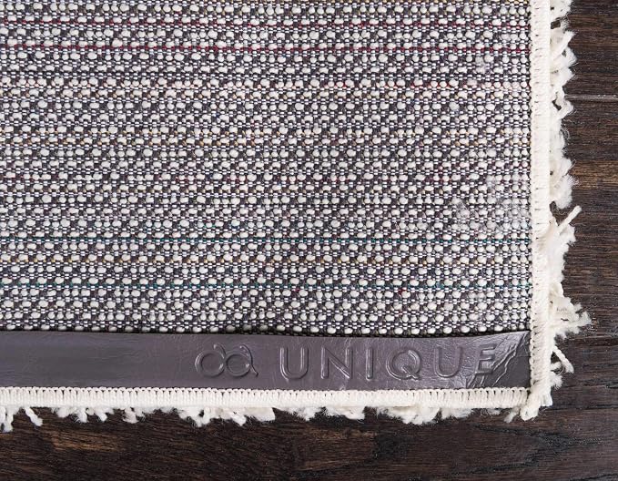 Unique Loom Solid Shag Collection Area Rug (3' 3" x 5' 3" Rectangle, Pure Ivory)