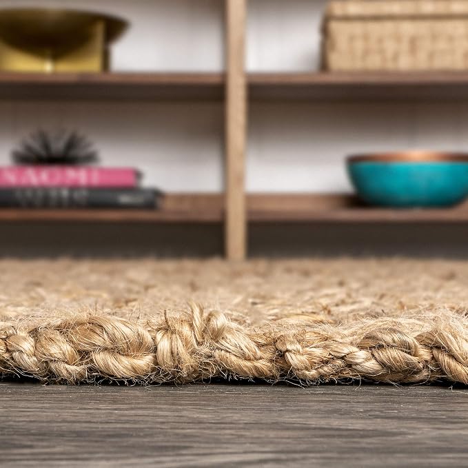 JONATHAN Y Estera Hand Woven Boucle Chunky Jute Natural Runner Rug, 2x8, Bohemian, Transitional, Easy-Cleaning for Living Room, Bedroom, Kitchen, Pet Friendly, Non-Shedding (NFR102A-28)