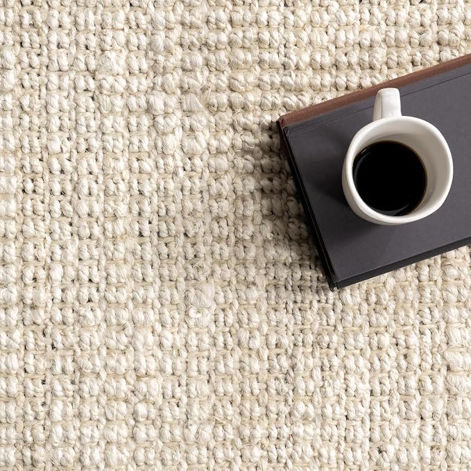 Nuloom Daniela Off-White, 2'6" x 10', Handmade, Jute, Tassel, Soft and Textured, High Traffic, Stain Resistant, Easy Clean, Durable Runner for Bedroom, Living Room, Dining Space, Foyer, Entryway