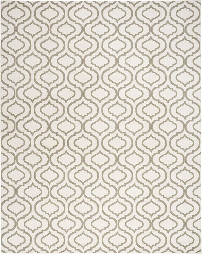 Nourison Home Jubilant Contemporary Ivory Green 7'10" x 9'10" Area Rug, Easy Clean, Non Shedding, Bed Room, Living Room, Dining Room, Kitchen (8x10)