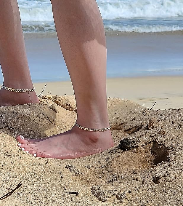 Gold Electroplated Anklet, Made in Korea