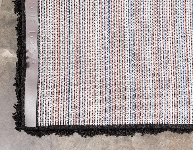 Unique Loom Solid Shag Collection Area Rug (2' x 3' 1" Rectangle, Jet Black)