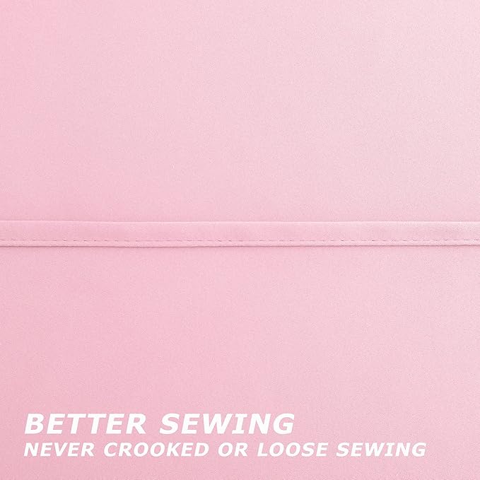 Kawaii Pink Room Decor for Teen Girls Bedroom Set of 2 Panels Cute Soft Pastel Sound Noise Reducing Light Heat Blocking Darkening Short Blackout Curtains for Boho Baby Nursery Decor 54 Inch Length
