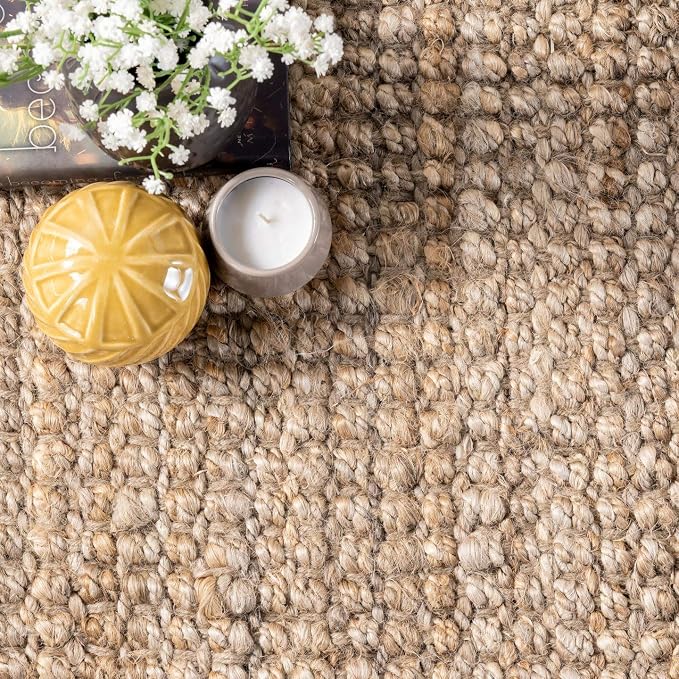 nuLOOM Daniela Natural Solid Flatweave Area Rug, 2' x 3'