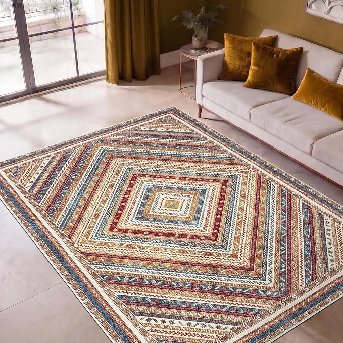 Keen Home Design 36"x60" Rug - Machine Washable Entry Rug with Non-Slip Backing, Ideal for Entryway, Kitchen, Bathroom, Laundry Room - Vintage, Easy Clean, Durable, Low Pile - (3' x 5')