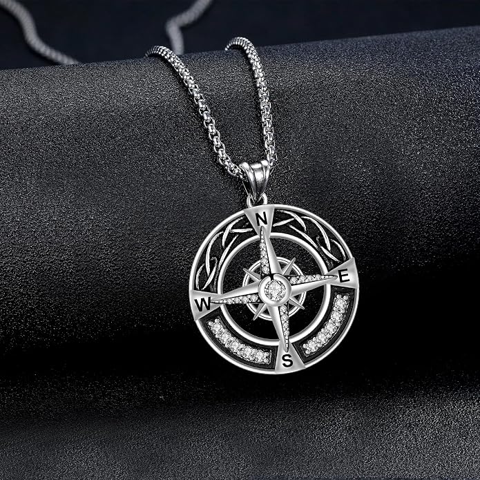 925 Sterling Silver Necklace for Men Women, Birthday Keepsake Jewelry Gifts for Mom Dad Friend
