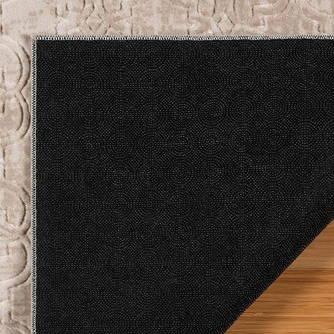 Gertmenian Indoor Transitional Runner - 2x6 Runner, Non-Shedding, Ideal for High Traffic in Living Room, Kitchen, Entryway - Geometric, Beige/Sand, 26859