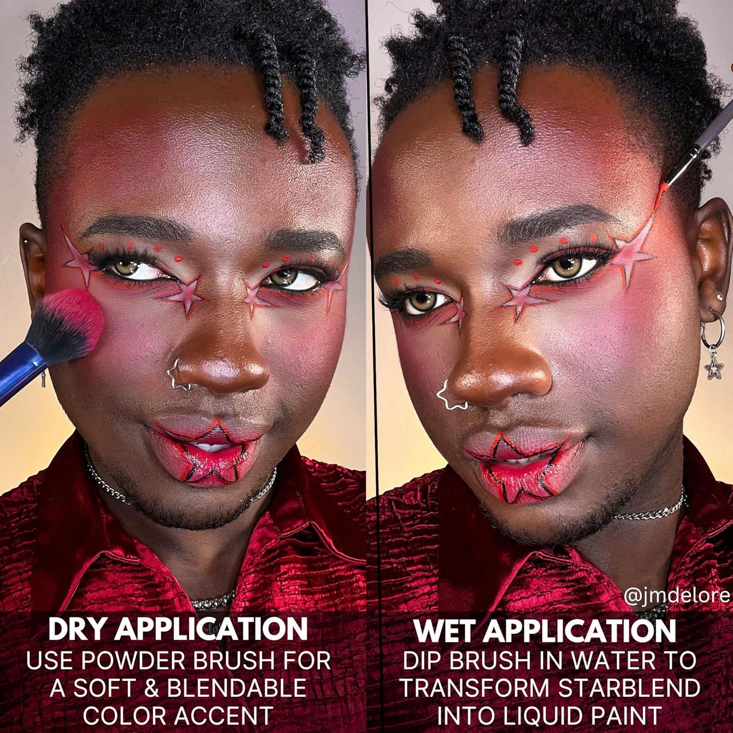 Mehron Makeup StarBlend Cake Makeup | Wet/Dry Pressed Powder | Powder Foundation | Purple Face Paint & Body Paint 2 oz (56g)