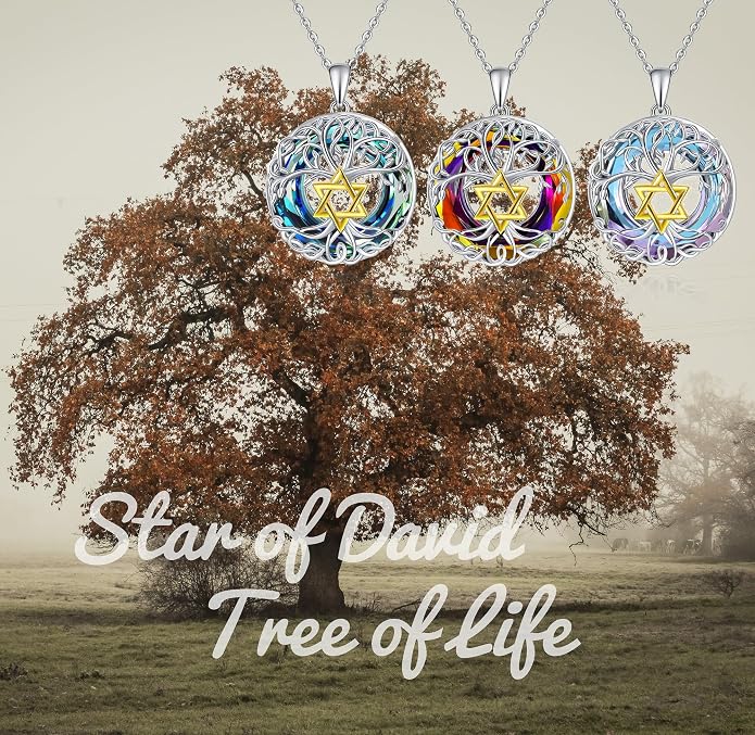 Tree of Life Thor Hammer Pendant Necklace for Women Sterling Silver S925 Jewelry for Women US1