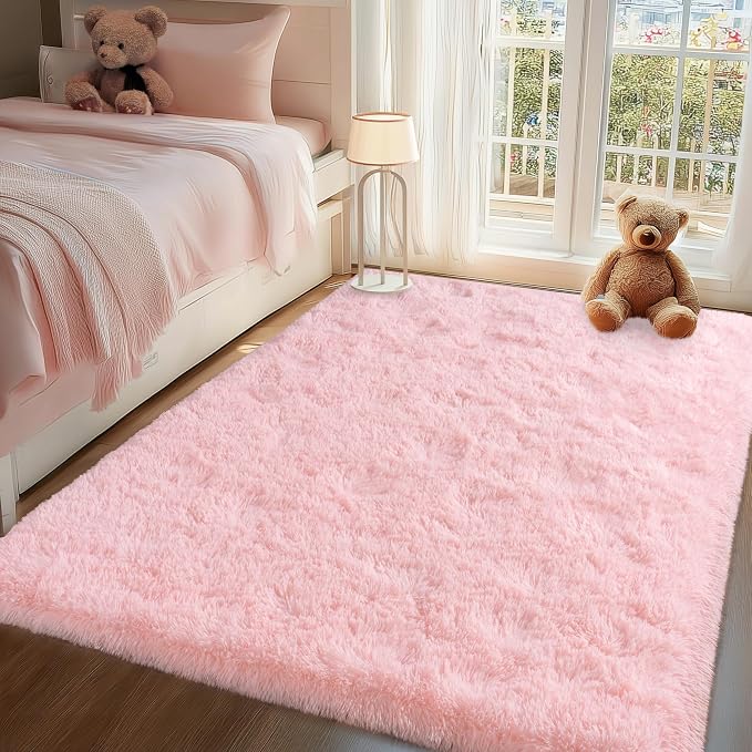 10x14 Area Rugs for Living Room, Large Shag Fluffy Rug | Shaggy Shag Carpet, Soft and Comfy, Non Slip Big Fuzzy Carpet for Bedroom Nursery Kids Girls Boys Room Dorm Home Decor