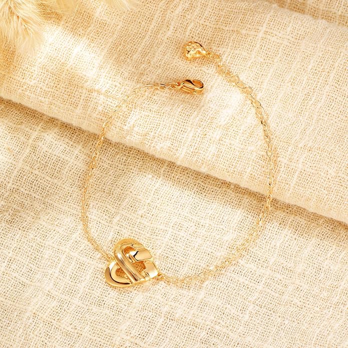 LOYATA Gold Bracelet Gold 14K Gold Filled Dainty Chain Simple Jewelry Gift for Women