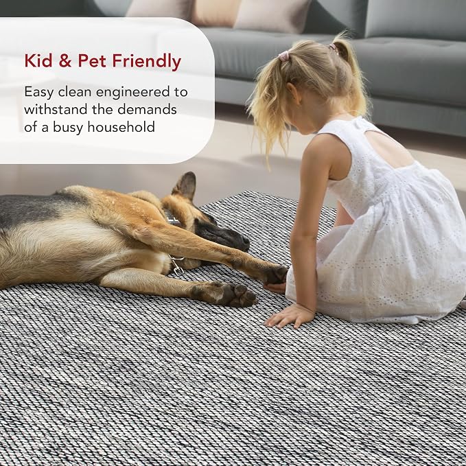nuLOOM Alessi Solid Farmhouse Cotton Area Rug, 8x10, Grey