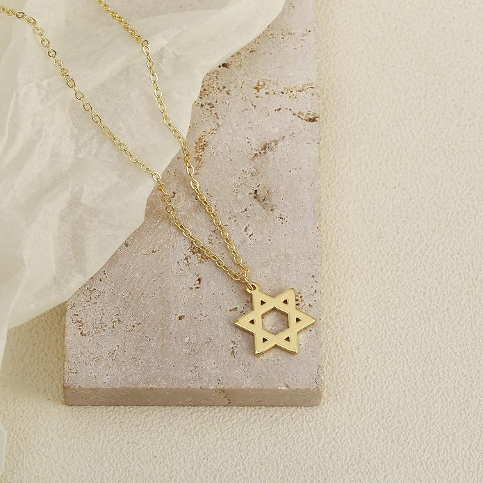 Kyerlyn Simple Gold Necklace Cute Tiny 14k Gold Plated Choker Necklaces Hollow Necklace for Women Dainty Gold Necklaces Minimalist Trendy Jewelry Gifts