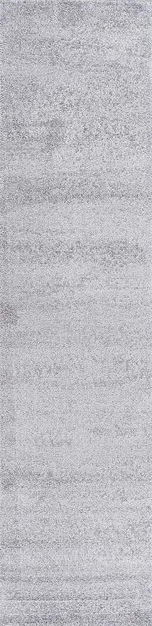 JONATHAN Y Haze Solid Low-Pile Light Gray Runner Rug 2x8, Coastal,Bohemian,Minimalist,Classic, Easy-Cleaning for Living Room,Bedroom,Kitchen,Pet Friendly,Non-Shedding (SEU100K-28)