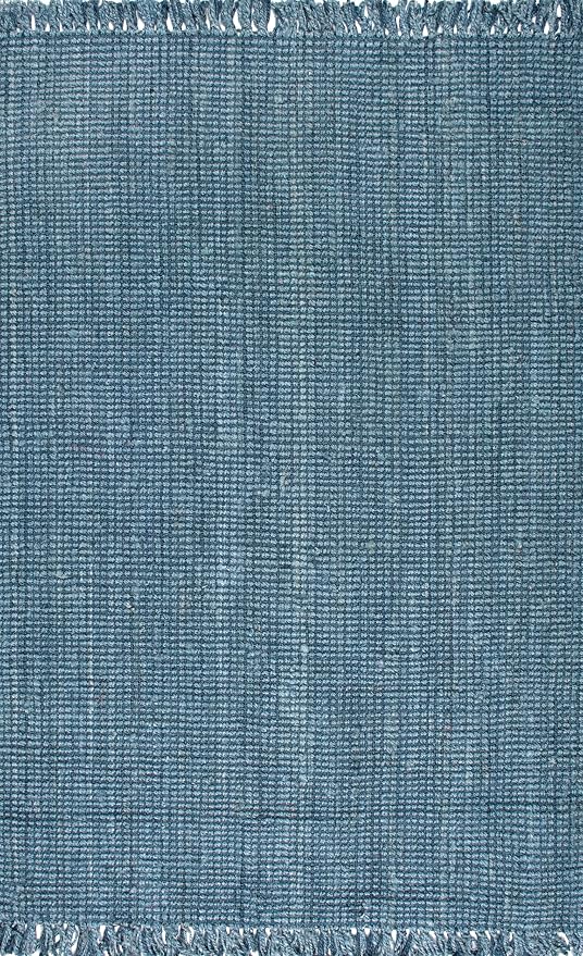 nuLOOM Daniela Blue Solid Flatweave Area Rug, 6' x 9'