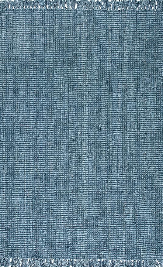 nuLOOM Daniela Blue Solid Flatweave Area Rug, 9' x 12'
