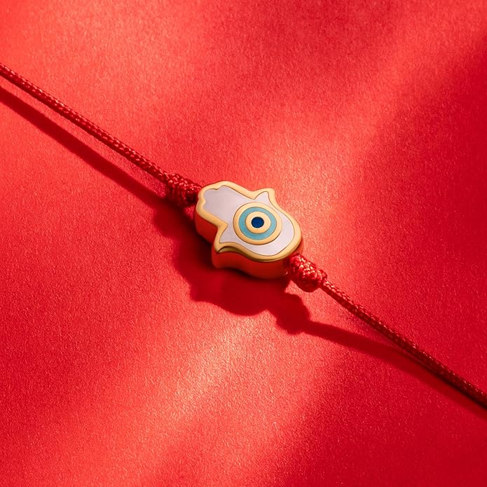 KARMA AND LUCK Red String Bracelet for Women, Evil Eye Protection Bracelet, Adjustable Drawstring 5 to 8’’, Spiritual Lucky Bracelet for Protection, Handmade