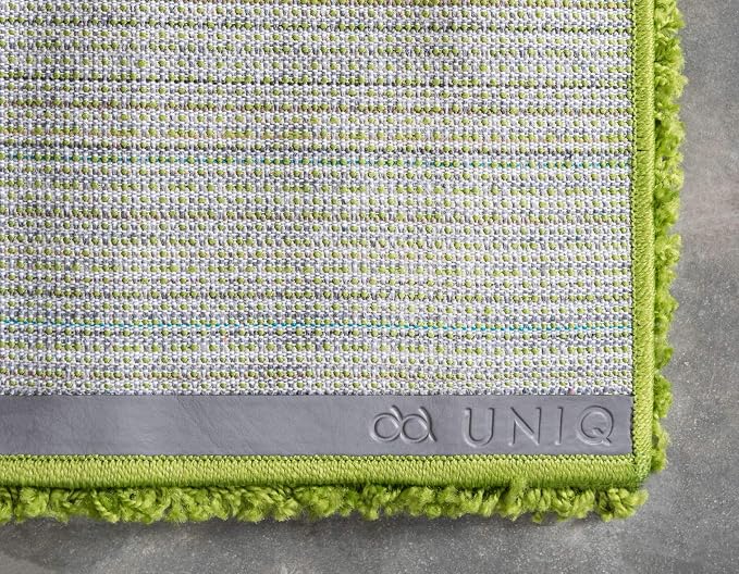 Unique Loom Solid Shag Collection Area Rug (2' x 3' 1" Rectangle, Grass Green)