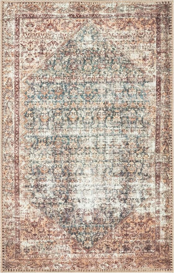 Keen Home Design 24"x36" Rug - Machine Washable Entry Rug with Non-Slip Backing, Ideal for Enteryway, Kitchen, Bathroom, Laundry Room - Vintage, Easy Clean, Durable, Low Pile - (2' x 3')