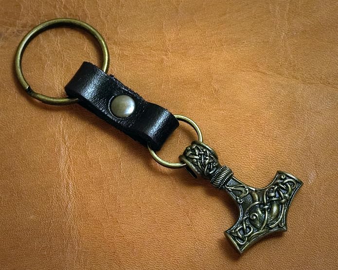 Baldur Jewelry - Thors Hammer Necklace Pendant Mjölnir - Viking Norse Thor Hammer Pendant Viking Jewelry - Thor Necklace - Thor Gifts for Men - Viking Necklace for Men