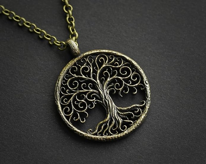 Baldur Jewelry - Handcrafted Yggdrasil Viking Norse World Tree of Life Pendant Necklace Amulet Jewelry | 925 Sterling-Silver Tree of Life Necklace | Viking Gifts |Jewelry for Men Women