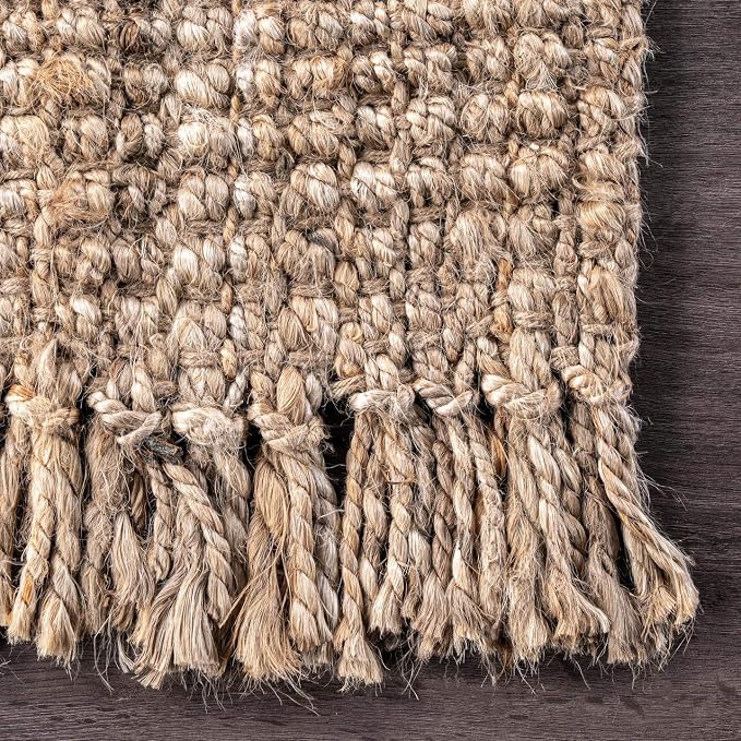 nuLOOM Daniela Natural Solid Flatweave Area Rug, 2' x 3'
