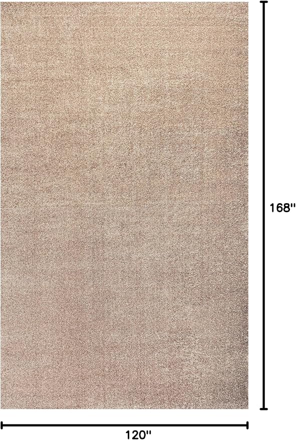 JONATHAN Y Haze Solid Low-Pile Beige Indoor Area Rug 10x14, Coastal,Bohemian,Minimalist,Classic, Easy-Cleaning for Living Room,Bedroom,Kitchen,Pet Friendly,Non-Shedding (SEU100G-14)