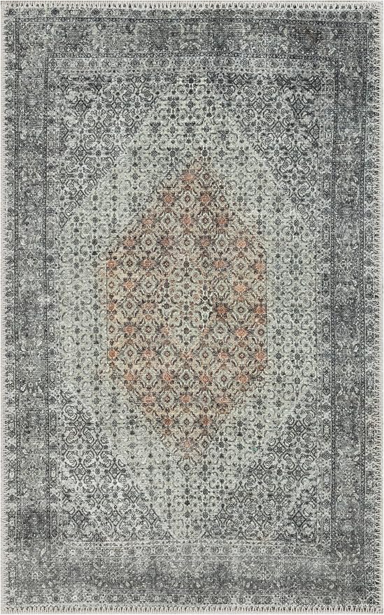 Keen Home Design 24"x36" Rug - Machine Washable Entry Rug with Non-Slip Backing, Ideal for Enteryway, Kitchen, Bathroom, Laundry Room - Vintage, Easy Clean, Durable, Low Pile - (2' x 3')