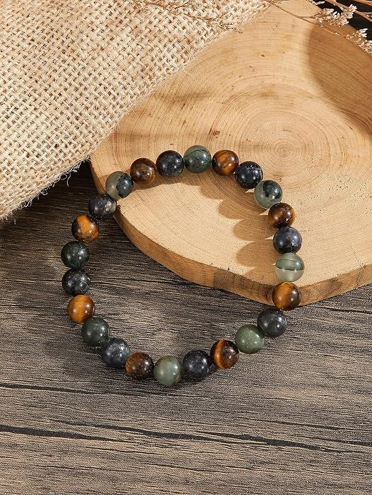 Crystal Vibe - Healing Crystal Bracelet for Women & Men | Natural Gemstone Bead Bracelet | Adjustable Handmade Energy Stone Bracelet | Bracelet for Meditation, Yoga & Daily Wear | Multiple Types
