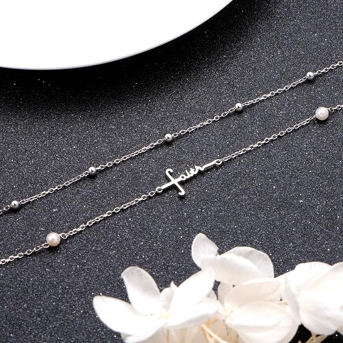 Yearace Anklet for Women S925 Sterling Silver Adjustable Foot Beaded Chain Lotus Flower Claddagh Dragonfly Witches Knot Ankle Bracelet Summer Beach Anklets Jewelry Gift
