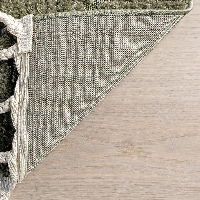 Nuloom Kerry Green, 3' x 5', Geometric, Soft and Cozy, High Traffic, Stain Resistant, Easy Clean, Durable Area Rug for Bedroom, Living Room, Dining Space, Den, Foyer, Entryway