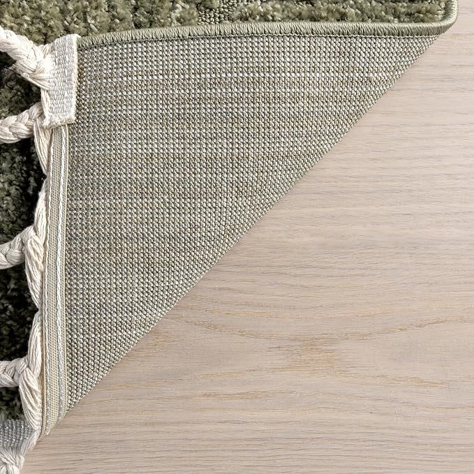 Nuloom Kerry Green, 5'3" x 7'6", Geometric, Soft and Cozy, High Traffic, Stain Resistant, Easy Clean, Durable Area Rug for Bedroom, Living Room, Dining Space, Den, Foyer, Entryway