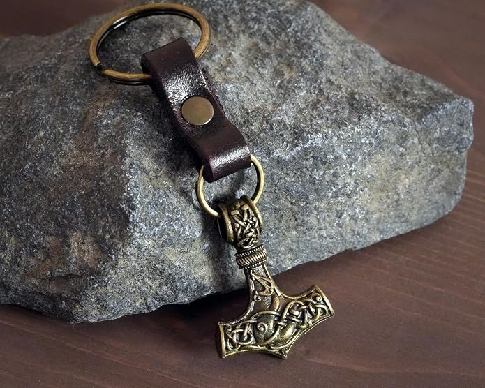 Baldur Jewelry - Thors Hammer Necklace Pendant Mjölnir - Viking Norse Thor Hammer Pendant Viking Jewelry - Thor Necklace - Thor Gifts for Men - Viking Necklace for Men
