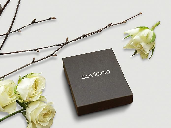 Savlano 18K Gold Plated Over 925 Sterling Silver Station Oval Moon Bead Necklace Chain For Women. Silver, Gold, Rose Gold - Made in Italy Comes With a Gift Box