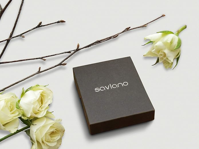 Savlano 18K Gold Plated Over 925 Sterling Silver Station Oval Moon Bead Necklace Chain For Women. Silver, Gold, Rose Gold - Made in Italy Comes With a Gift Box