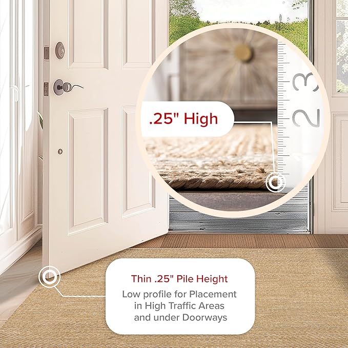 nuLOOM Alessi Tan Solid Hand Woven Area Rug, 9' x 12' | Nuloom Alessi Solid 9' x 12' Area Rug for Living Room Bedroom Dining Room, Tan