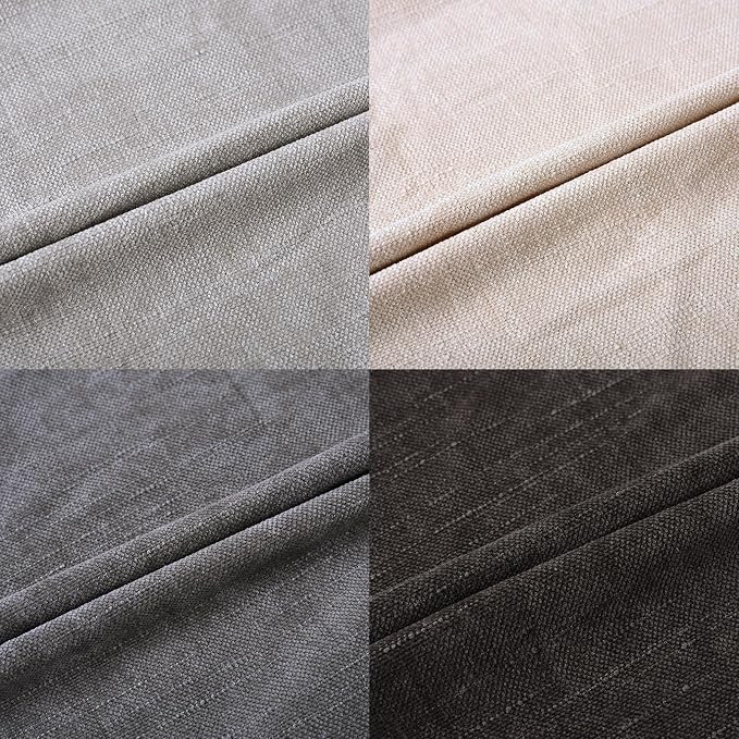 Set of 4 Soft Textured Decorative Throw Pillow Covers 20x20 Inch Cozy Farmhouse Cushion Cover Square Accent Pillow Cases for Bed Couch Sofa Living Room, Grey Series