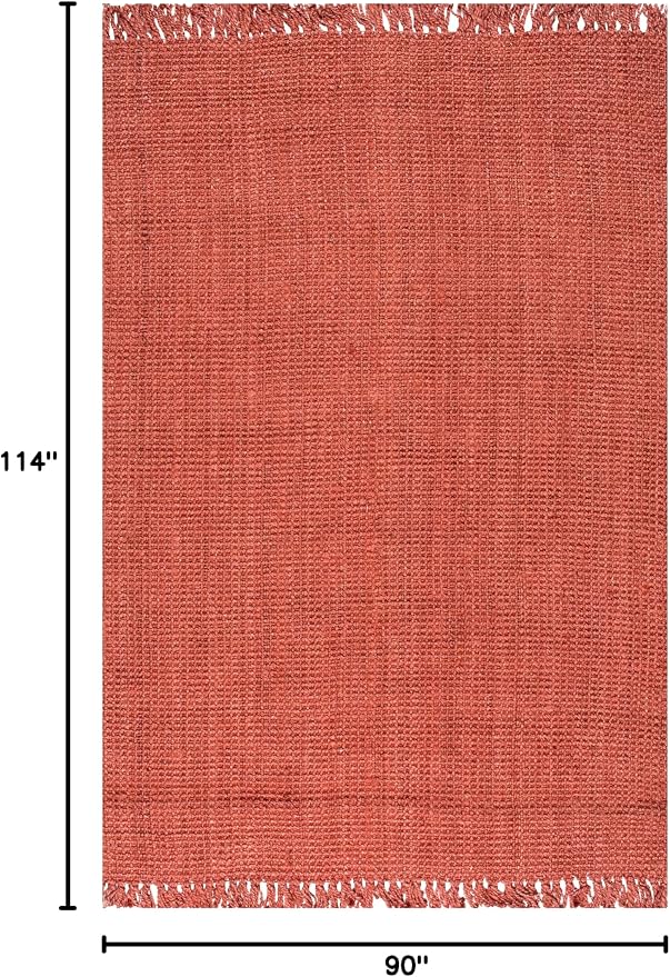 nuLOOM Daniela Brick Solid Flatweave Area Rug, 8' x 10'