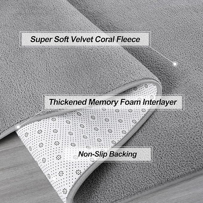 Gifeas Ultra Soft Round Area Rugs for Living Room Bedroom, 5x5 Feet Grey Thickened Memory Foam Modern Indoor Circle Carpets, Non-Slip Comfy Circular Rug for Boys Girls Nursery Room Home Decor